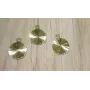 Colgante disco estriado 12*10mm Latón / Cuentas Metálicas de Latón / Zamak