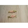 RColgante aspa pescado 16*6mm esmalte Rosa / Cuentas Metálicas de Latón / Zamak
