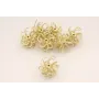 Bola tentáculos 23mm Dorado Mate / Cuentas Metálicas de Latón / Zamak