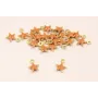 Cuenta Estrella 6mm esmalte Teja vivo / Cuentas Metálicas de Latón / Zamak