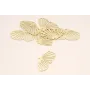 Cuenta Ala Mariposa 27*15mm Dorado Mate / Cuentas Metálicas de Latón / Zamak