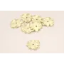 Cuenta Sol Irregular estriado 20mm Dorado Mate / Cuentas Metálicas de Latón / Zamak