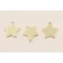 Cuenta Acero Estrella acero 11mm diametro ORO / Cuentas Metálicas de Acero Inoxidable
