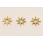 Cuenta Acero Estrella Acero 7mm Oro / Cuentas Metálicas de Acero Inoxidable