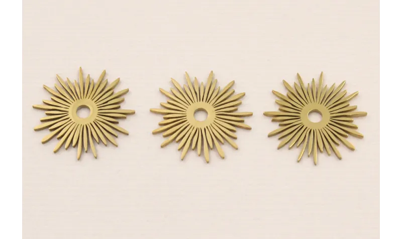 Cuenta Acero Estrella Acero 18mm Oro / Cuentas Metálicas de Acero Inoxidable
