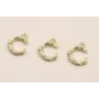 Colgante Letra C latón Dorado 17*13 MM / Cuentas Metálicas de Latón / Zamak