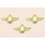 Pieza Escarabajo volador 20*10mm Dorado Mate / Cuentas Metálicas de Latón / Zamak