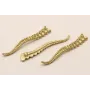 Pieza Pata Pulpo 65*10mm ailla trasera Dorado Mate / Cuentas Metálicas de Latón / Zamak