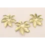 Cuenta Flor 7 pétados 55mm diametro Dorada Mate / Cuentas Metálicas de Latón / Zamak