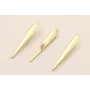 Colgante Cuña Dorada  23*5mm / Cuentas Metálicas de Latón / Zamak