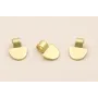 Colgante Daga 6*6,3mm Dorado Mate / Cuentas Metálicas de Latón / Zamak