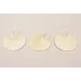 Pieza Colgante Disco estriado 45mm Dorado Mate / Cuentas Metálicas de Latón / Zamak