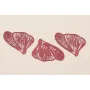 Cuenta Ala Mariposa 32*26 esmalte Frambuesa / Cuentas Metálicas de Latón / Zamak