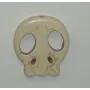 Cabeza plana grande calavera blanca /Cuentas de  Plástico / Resina 