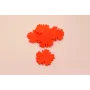 Flor Metacrilato 36mm diámetro Naranja /Cuentas de  Plástico / Resina 
