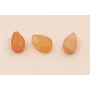 Gota Cuarzo facetado 10*6mm Beige / Semipreciosas de 