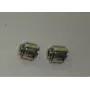 LETRA E 10*8mm / Cuentas Metálicas de Latón / Zamak