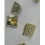 Baldosa Bilbao Oro 18*18mm para Regaliz / Cuentas Metálicas de Latón / Zamak