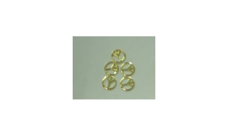 Símbolo Libertad 8mm / Cuentas Metálicas de Latón / Zamak