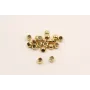 terminal dorado 3mm / Cuentas Metálicas de Latón / Zamak