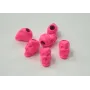 Calavera Metálica Fluor 10*10*6 Fuxia Fluor / Cuentas Metálicas de Latón / Zamak