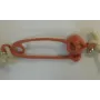 Imperdible calavera 18*5mm Color 1 / Cuentas Metálicas de Latón / Zamak