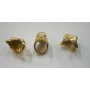 Anillo para Regaliz Pájaro ORO / Cuentas Metálicas de Latón / Zamak