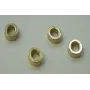 Pieza Número 0 7*6*2 Oro / Cuentas Metálicas de Latón / Zamak