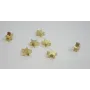 Cuenta Estrella 6*6mm Oro Mate / Cuentas Metálicas de Latón / Zamak