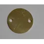Disco Acero Inoxidable 15mm Oro agujeros 2mm / Cuentas Metálicas de Latón / Zamak