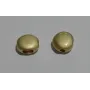 Disco doble pasante 8mm diametro Oro Mate / Cuentas Metálicas de Latón / Zamak