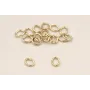 Arandela Oval 4*2,8*0,7 Baño Oro 18K y 3 micras / Arandelas de Baño Oro 3 Micras 18K