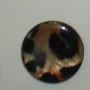 Disco leopardo /Cuentas de  Ceramica 