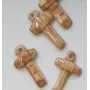 Cruz Cerámica Beige /Cuentas de  Ceramica 