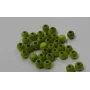 Bola madera 4mm color verde Lima /Cuentas de  Madera 