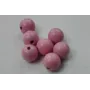 Bola Madera 12mm color Rosa /Cuentas de  Madera 