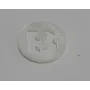 Letra calada 15mm Nacar B /Cuentas de  Nacar 