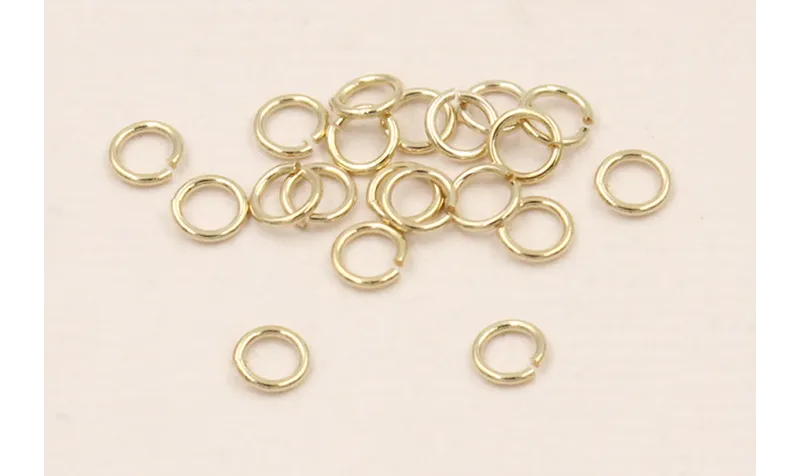 Arandela. 4*0,8 Baño Oro 18K y 3 micras espesor / Arandelas de Baño Oro 3 Micras 18K
