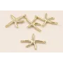 Pieza Estrella de Mar 15*10*1,5 Oro 18K 3m. / Cuentas Metálicas de Baño Oro 3 Micras 18K