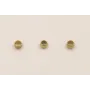 Entrepieza Bola 2mm interior Baño Oro 3 micras 18K / Cuentas Metálicas de Baño Oro 3 Micras 18K