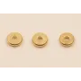Disco Plano 5mm y 2mm interior Baño ORO 18K 3M / Cuentas Metálicas de Baño Oro 3 Micras 18K
