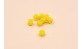 Punto Metacrilato 3mm diámetro Amarillo  /Cuentas de  Plástico / Resina 