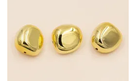 Pieza Resina Irregular 16*12*12 Oro /Cuentas de  Plástico / Resina 