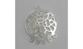 Dico Nacar pendiente 20mm /Cuentas de  Nacar 