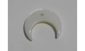 Cuerno plano nacar 13*13mm /Cuentas de  Nacar 