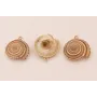 Caracola redonda 20-27mm diametro /Cuentas de  Nacar 
