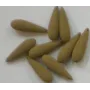 Lágrima aterciopelada beige /Cuentas de  Plástico / Resina 