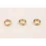 Arandela Dobre Aro 5mm Diam. Baño Oro 3micras 18K / Arandelas de Baño Oro 3 Micras 18K