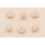 Donut Cristal 6*4mm  color Crema /Cuentas de  Cristal 
