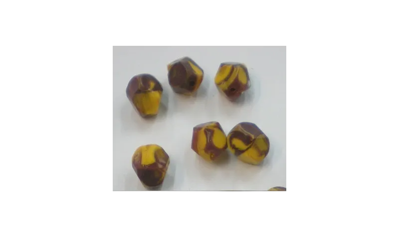 Pieza Irregular facetada vetas 10*8mm /Cuentas de  Cristal 